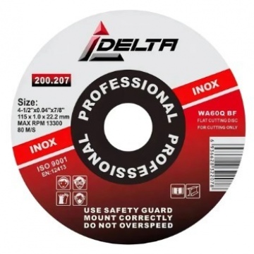 DELTA Disco Corte INOX 4. 1/2 1.0MM