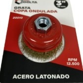 DELTA Grata Copa 75MM 3" Laton Ondulada M14